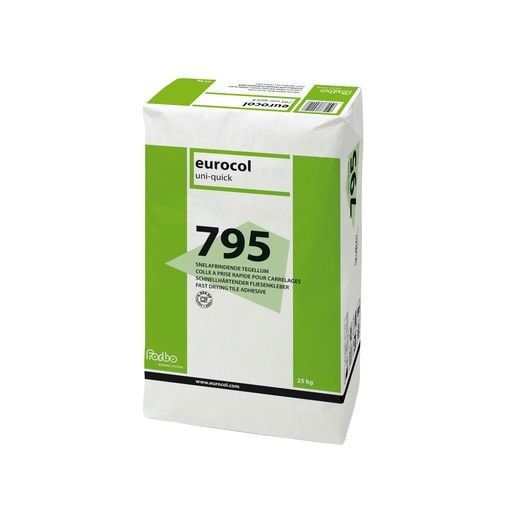 eurocol 795 uni quick tegellijm 25kg bmn bouwmaterialen