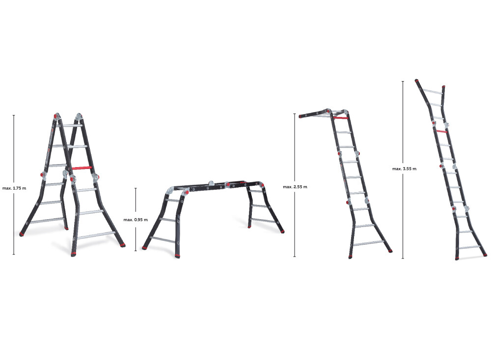 Afgeschaft Meestal fles Altrex Vouwladder Varitrex Prof 4x3 Treden Met Platform - BMN